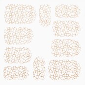 Metallic Filigree Stickers SFLS-004 Gold