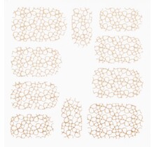 Metallic Filigree Stickers SFLS-004 Gold