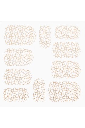 Metallic Filigree Stickers SFLS-004 Gold