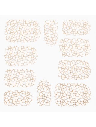 Metallic Filigree Stickers SFLS-004 Gold