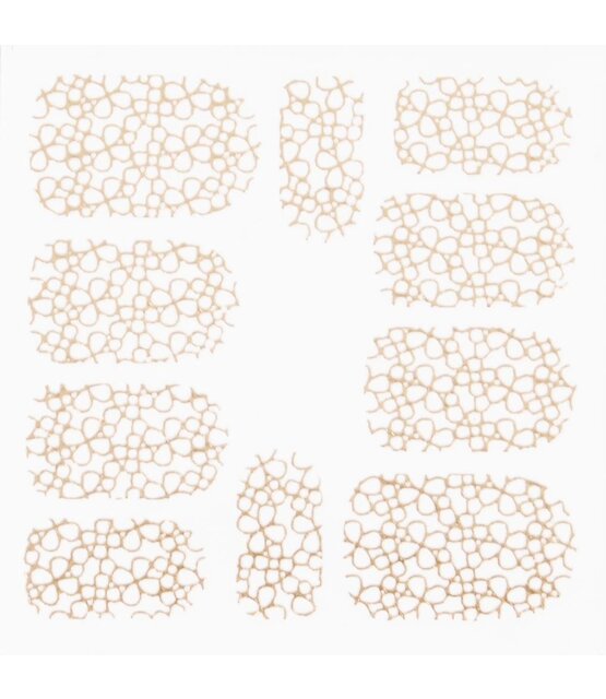 Metallic Filigree Stickers SFLS-004 Gold