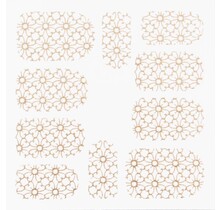Metallic Filigree Stickers SFLS-007 Gold