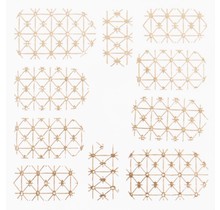 Metallic Filigree Stickers SFLS-008 Gold
