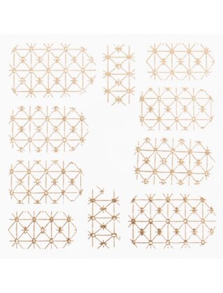 Metallic Filigree Stickers SFLS-008 Gold