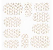 Metallic Filigree Stickers SFLS-009 Gold
