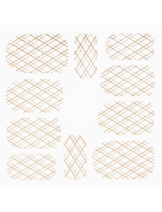 Metallic Filigree Stickers SFLS-009 Gold