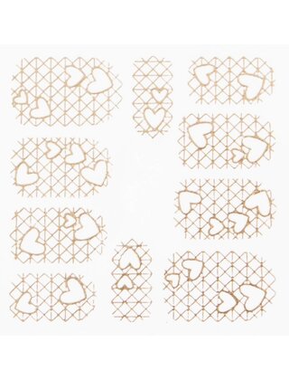 Metallic Filigree Stickers SFLS-010 Gold