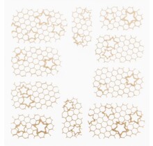 Metallic Filigree Stickers SFLS-011 Gold