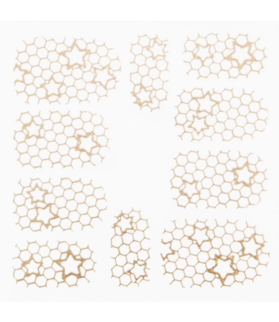 Metallic Filigree Stickers SFLS-011 Gold