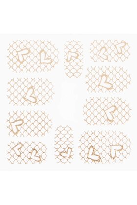Metallic Filigree Stickers SFLS-012 Gold