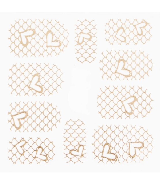 Metallic Filigree Stickers SFLS-012 Gold Metallic Filigree Stickers SFLS-012 Gold