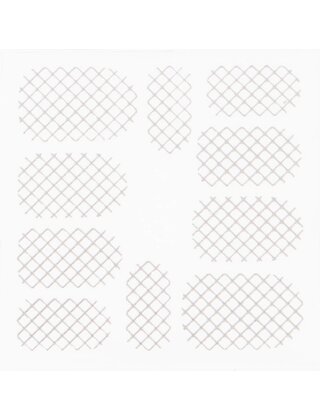 Metallic Filigree Stickers SFLS-001 Silver