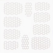 Metallic Filigree Stickers SFLS-002 Silver