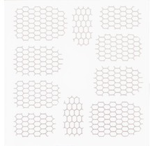 Metallic Filigree Stickers SFLS-002 Silver