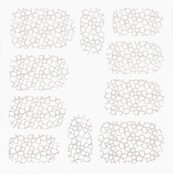 Metallic Filigree Stickers SFLS-004 Silver