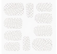 Metallic Filigree Stickers SFLS-005 Silver