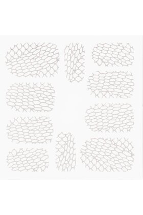 Metallic Filigree Stickers SFLS-005 Silver