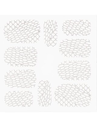 Metallic Filigree Stickers SFLS-005 Silver