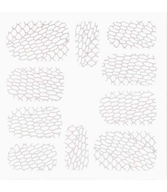 Metallic Filigree Stickers SFLS-005 Silver Metallic Filigree Stickers SFLS-005 Silver