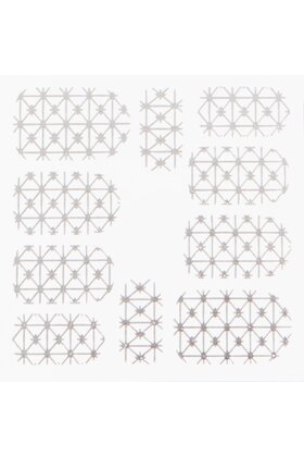 Metallic Filigree Stickers SFLS-008 Silver