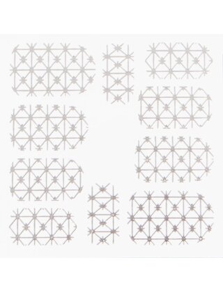Metallic Filigree Stickers SFLS-008 Silver