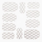 Metallic Filigree Stickers SFLS-009 Silver Metallic Filigree Stickers SFLS-009 Silver