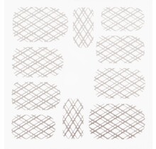 Metallic Filigree Stickers SFLS-009 Silver