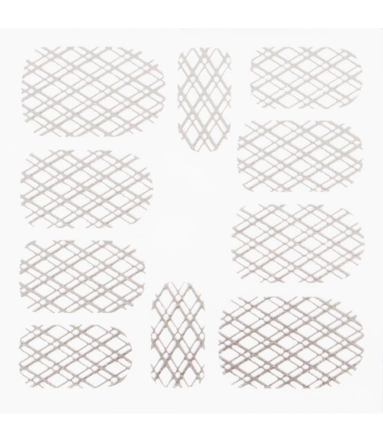 Metallic Filigree Stickers SFLS-009 Silver Metallic Filigree Stickers SFLS-009 Silver