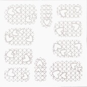 Metallic Filigree Stickers SFLS-010 Silver
