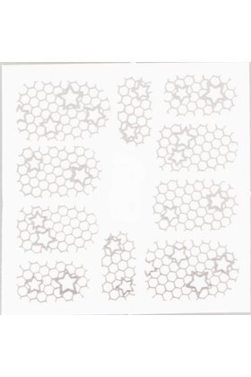 Metallic Filigree Stickers SFLS-011 Silver