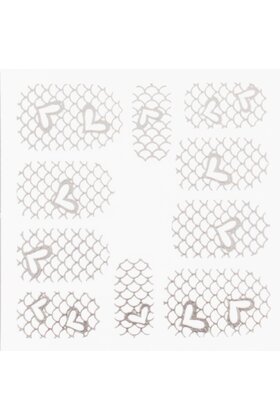 Metallic Filigree Stickers SFLS-012 Silver