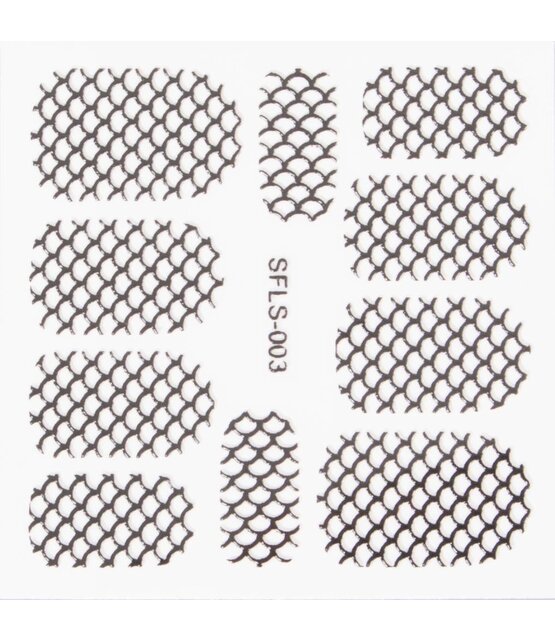Metallic Filigree Stickers SFLS-003B
