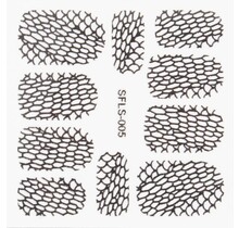 Metallic Filigree Stickers SFLS-005B