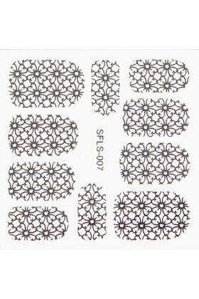 Metallic Filigree Stickers SFLS-007B