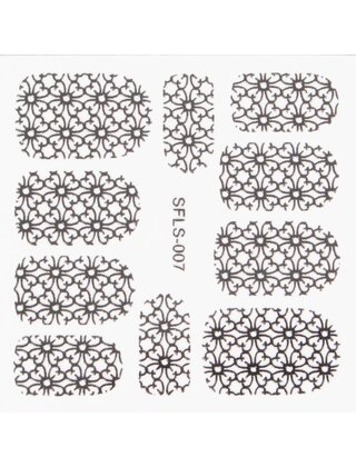 Metallic Filigree Stickers SFLS-007B