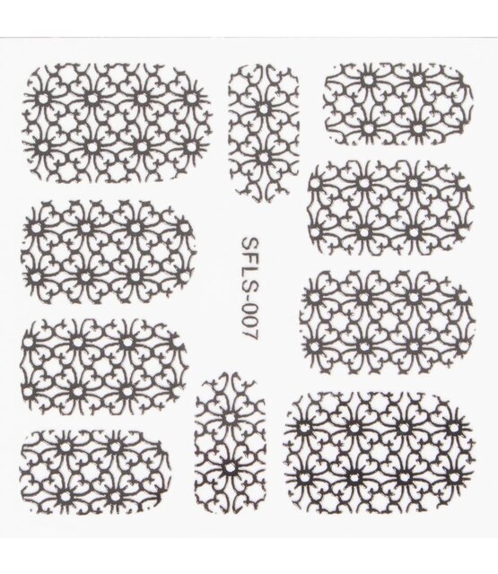 Metallic Filigree Stickers SFLS-007B