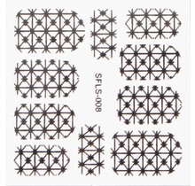 Metallic Filigree Stickers SFLS-008B