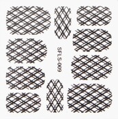 Metallic Filigree Stickers SFLS-009B