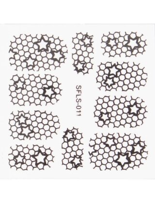 Metallic Filigree Stickers SFLS-011B