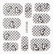 Metallic Filigree Stickers SFLS-012B
