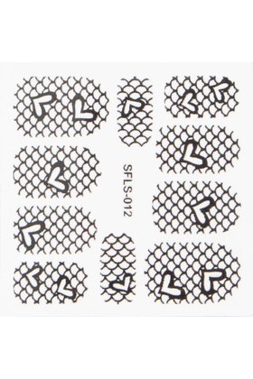 Metallic Filigree Stickers SFLS-012B
