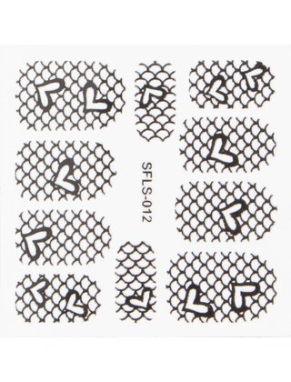 Metallic Filigree Stickers SFLS-012B
