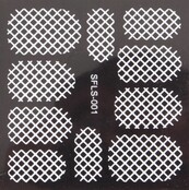 Metallic Filigree Stickers SFLS-001W Metallic Filigree Stickers SFLS-001W