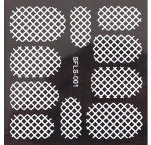 Metallic Filigree Stickers SFLS-001W