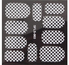 Metallic Filigree Stickers SFLS-003W