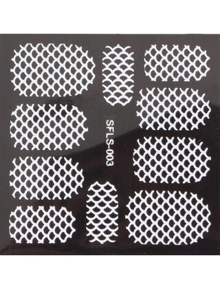 Metallic Filigree Stickers SFLS-003W