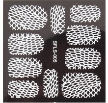 Metallic Filigree Stickers SFLS-005W