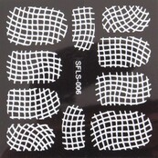 Metallic Filigree Stickers SFLS-006W