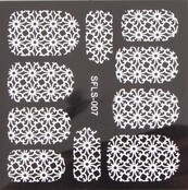 Metallic Filigree Stickers SFLS-007W