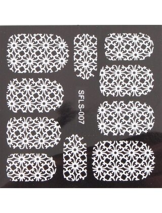 Metallic Filigree Stickers SFLS-007W